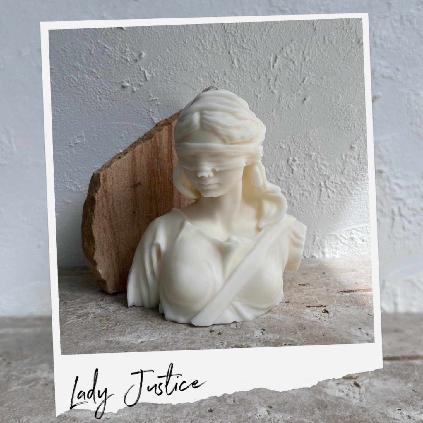 Lady Justice Bust Soy Candle