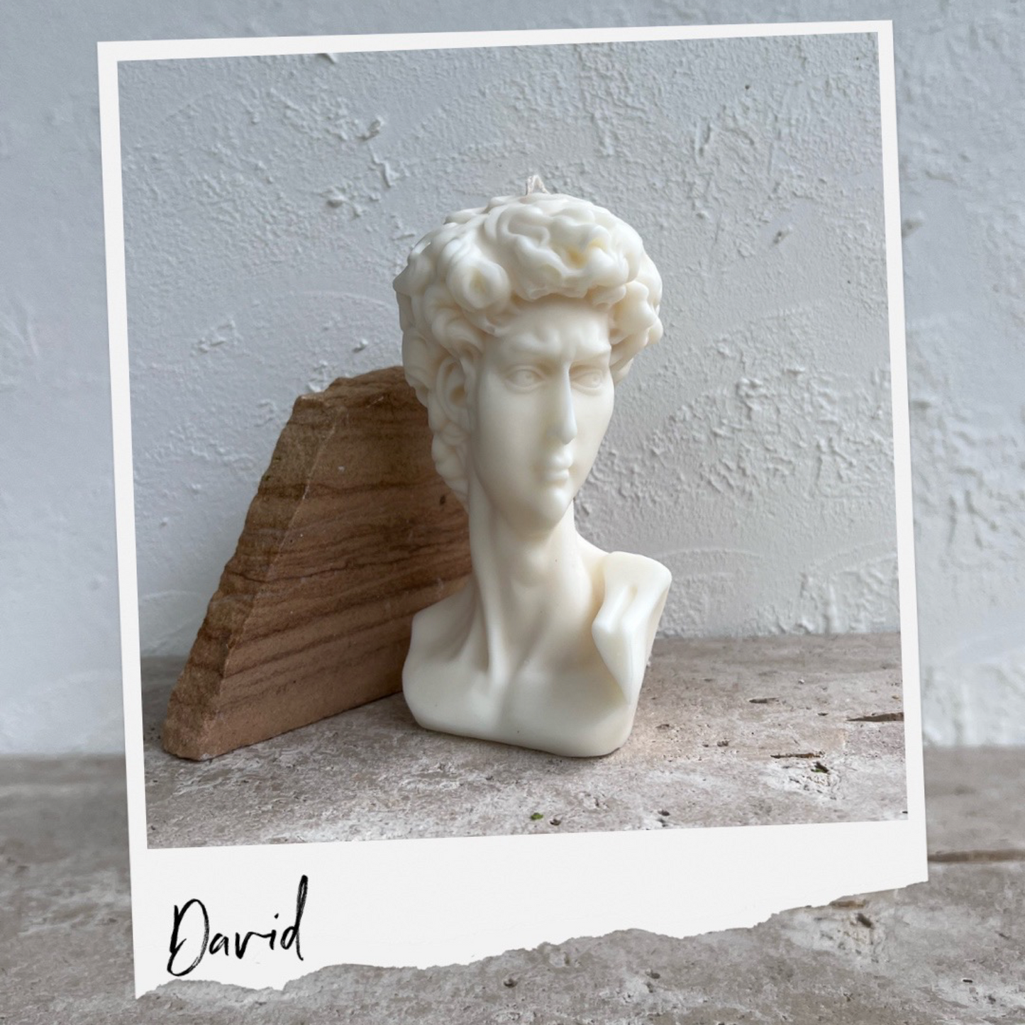 Classic David Bust Candle