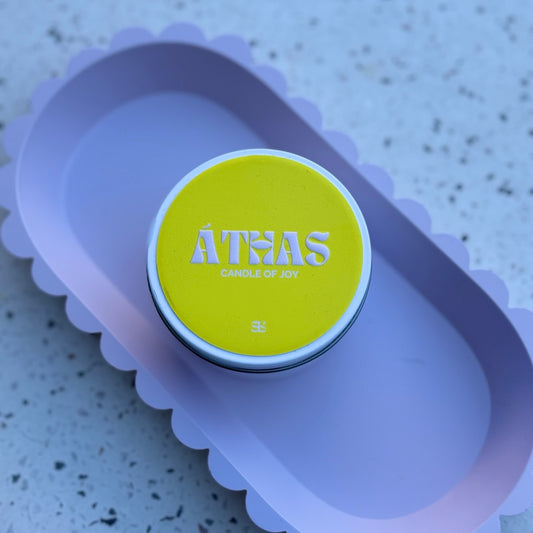 Áthas | Gaeilge tin Candle of Joy