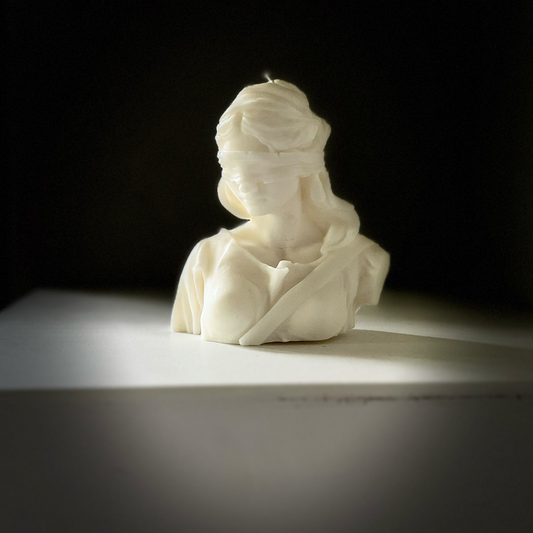 Lady Justice Bust Soy Candle