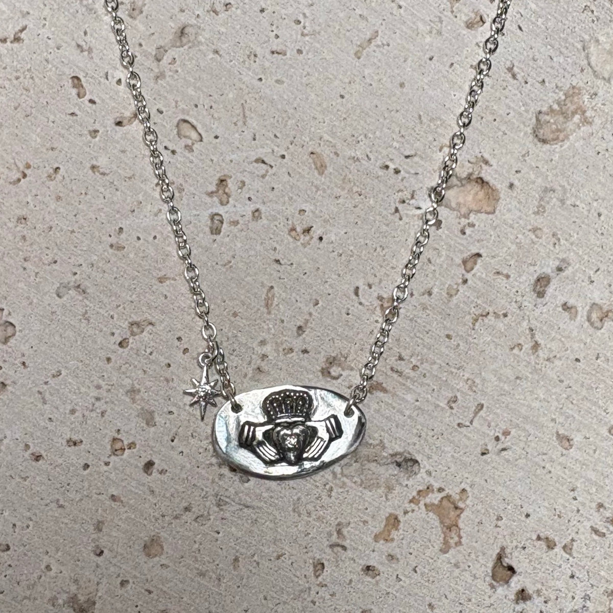 Claddagh Necklace | Sterling Silver