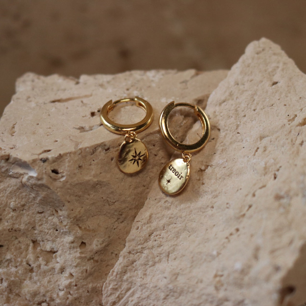North Star Hoops | Sterling Silver