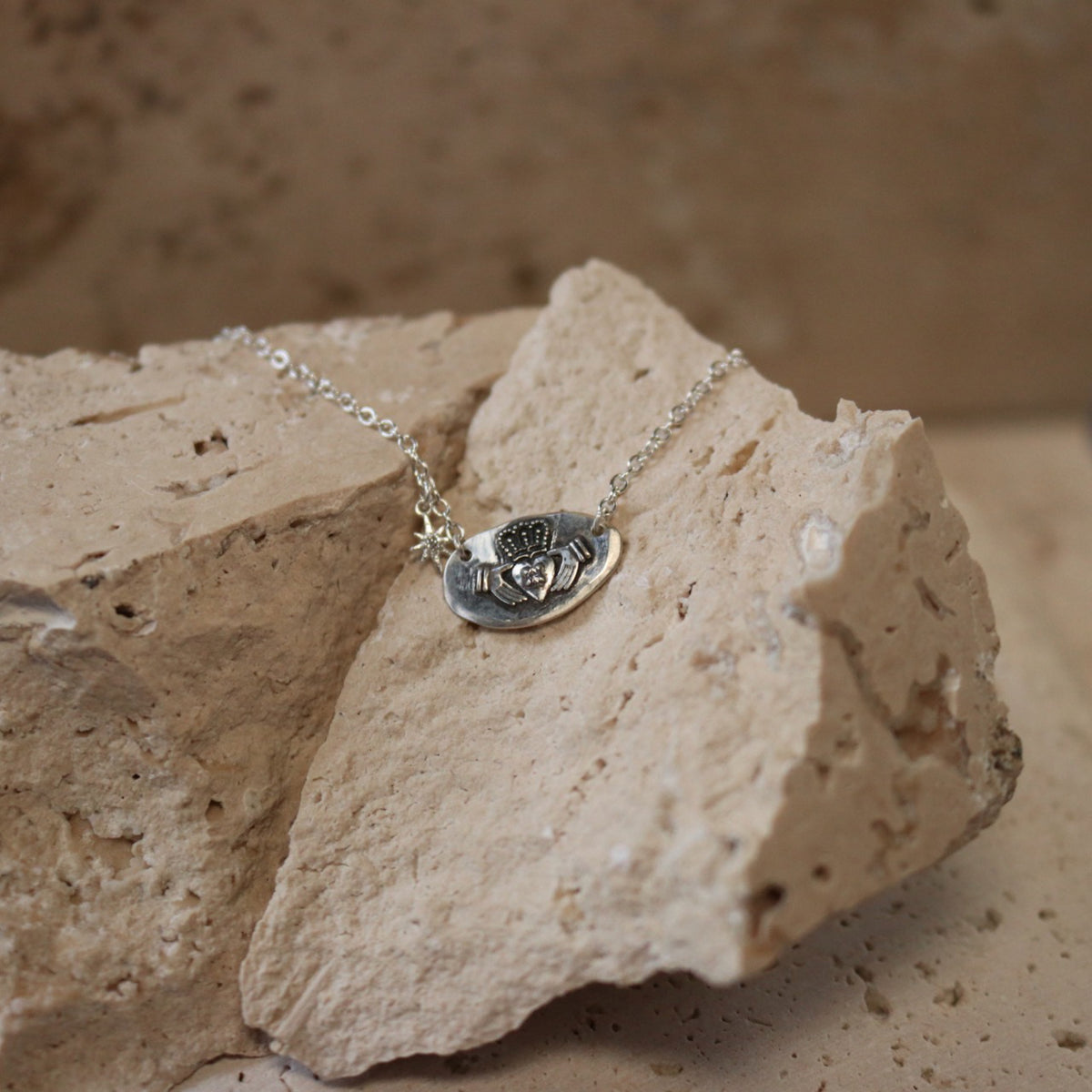 Claddagh Necklace | Sterling Silver
