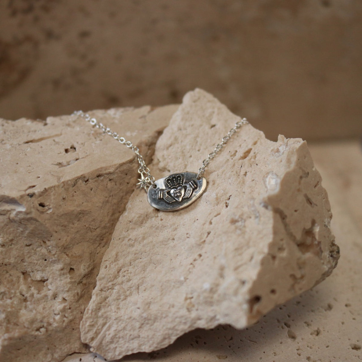 Claddagh Necklace | Sterling Silver